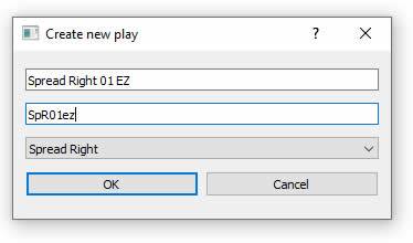 Playbook Creator Software - Neues Play erstellen