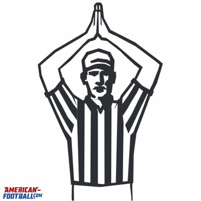 Flag Football Schiedsrichterzeichen: Safety (06)
