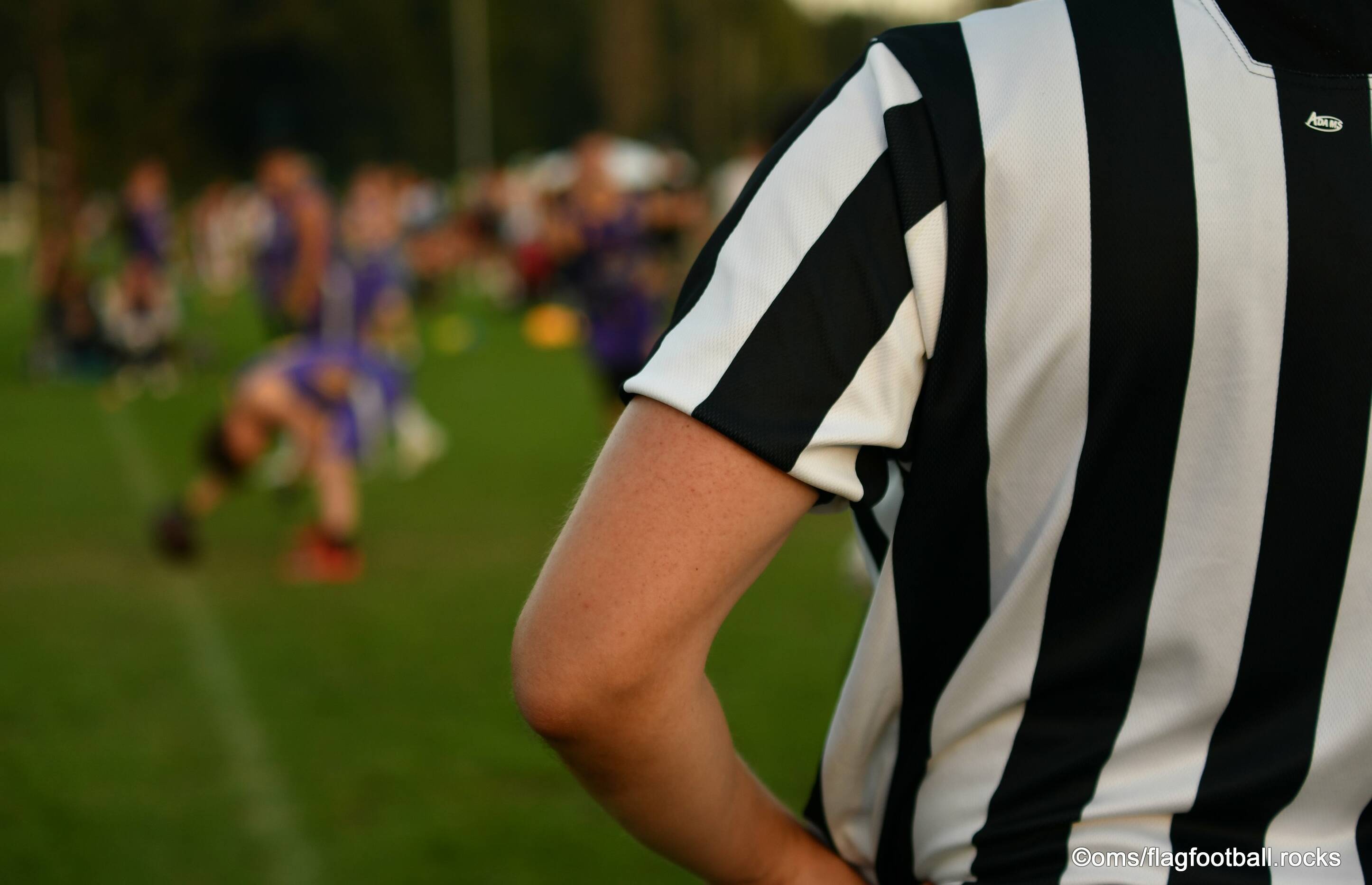 Flag Football Official in Short Sleeve