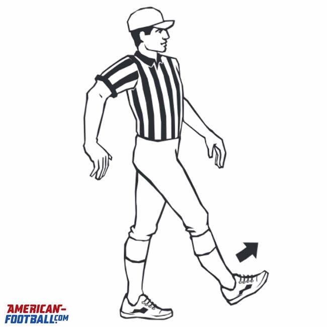 Flag Football Schiedsrichterzeichen: Springen / Hechten (51)