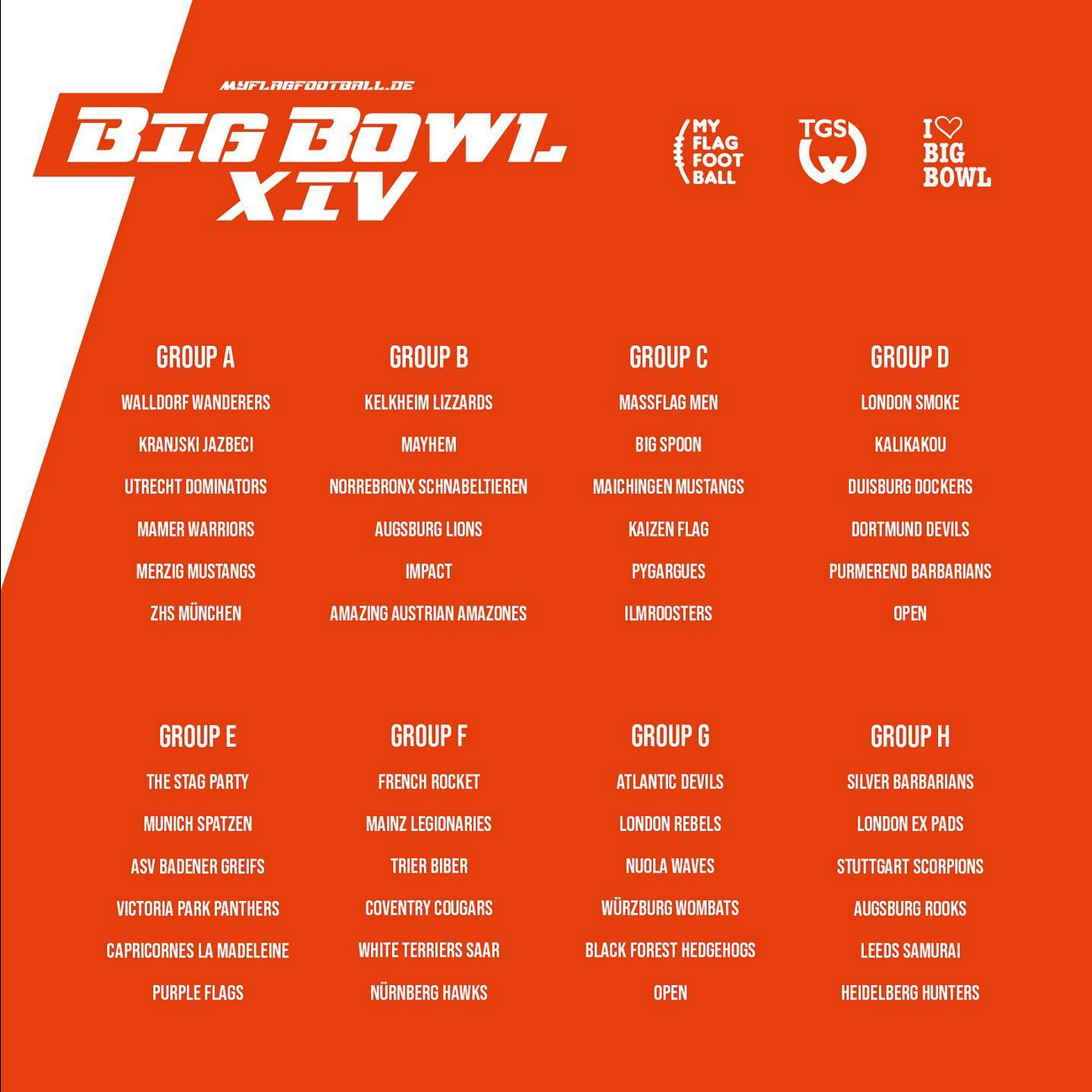 Big Bowl XVI - Gruppen Men/Mixed | ©Walldorf Wanderers