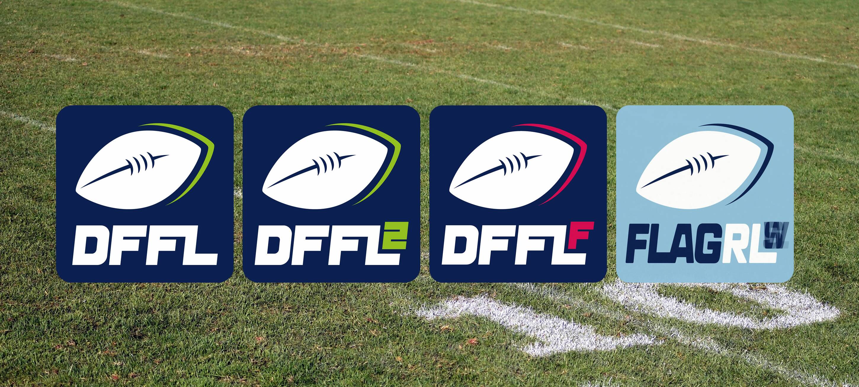 5er DFFL - Divisionseinteilung Saison 2024 | Logos: ©AFVD