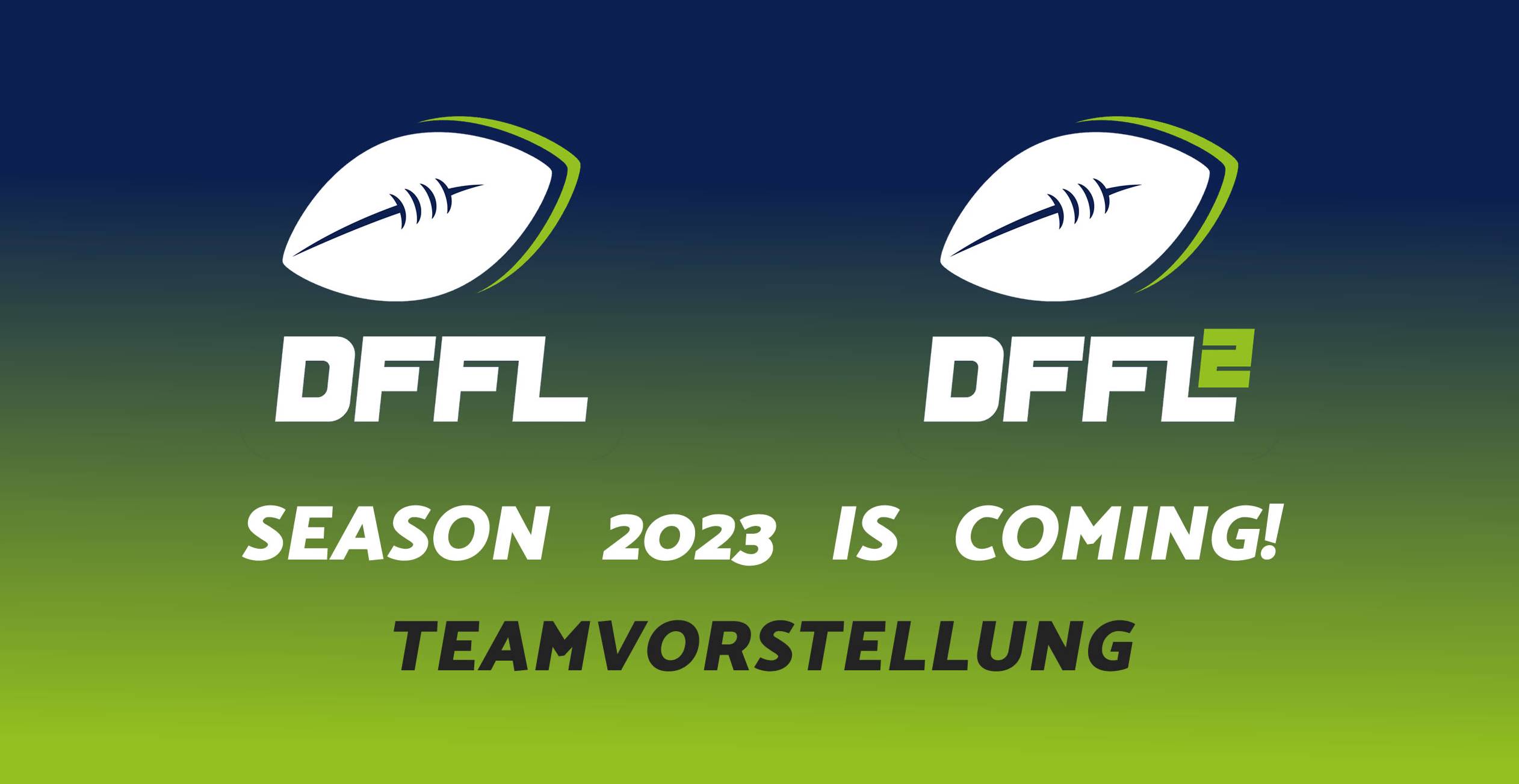 Vorstellung der Teams DFFL/DFFL2 2023 | Logos: ©AFVD