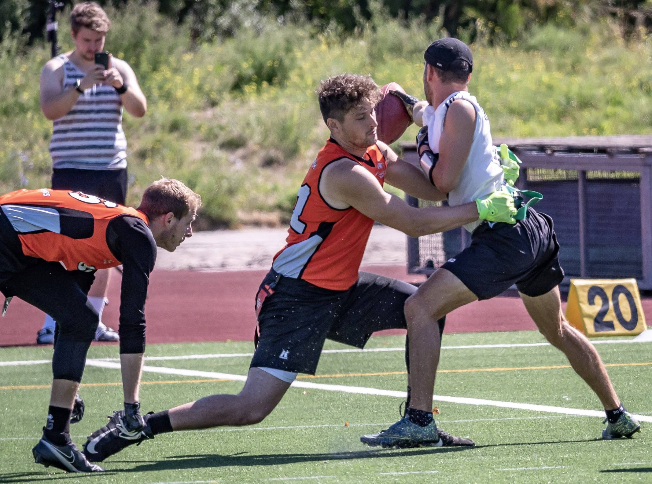 Flag Football - 5er DFFL Spieltag am 6.8.2022 in Mainz - Walldorf Wanderers vs. Heidelberg Hunters | ©Foto: S.Thiele