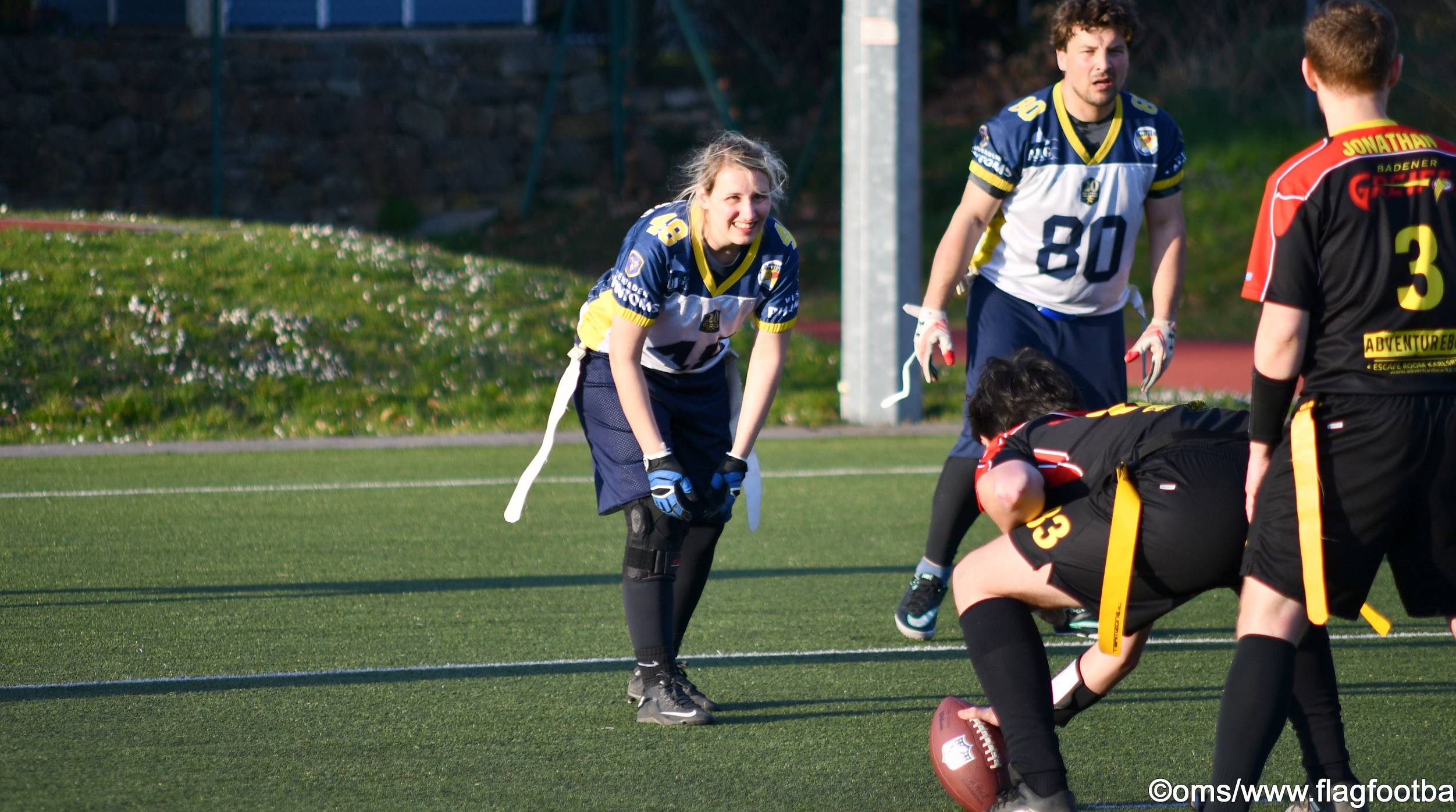 Flag Football - 5er DFFL Spieltag, 26.3.2022 in Kelkheim, Wiesbaden Phantoms Allstars vs. Badener Greifs