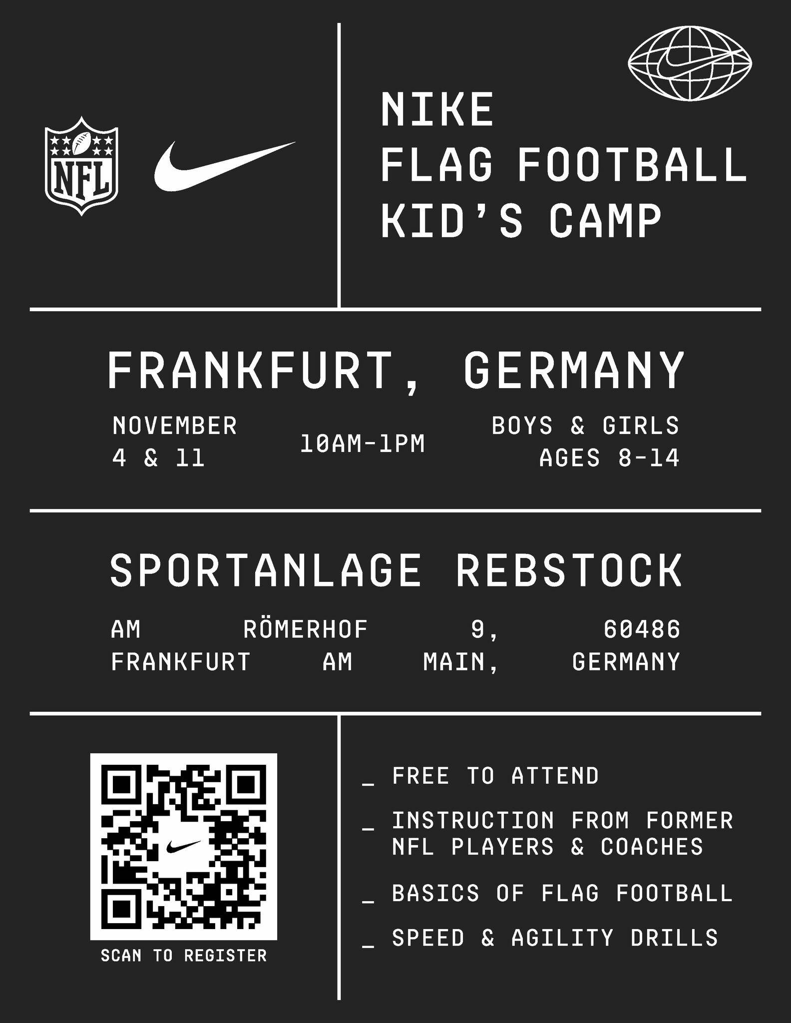 Nike Flag Football Kids Camp Frankfurt